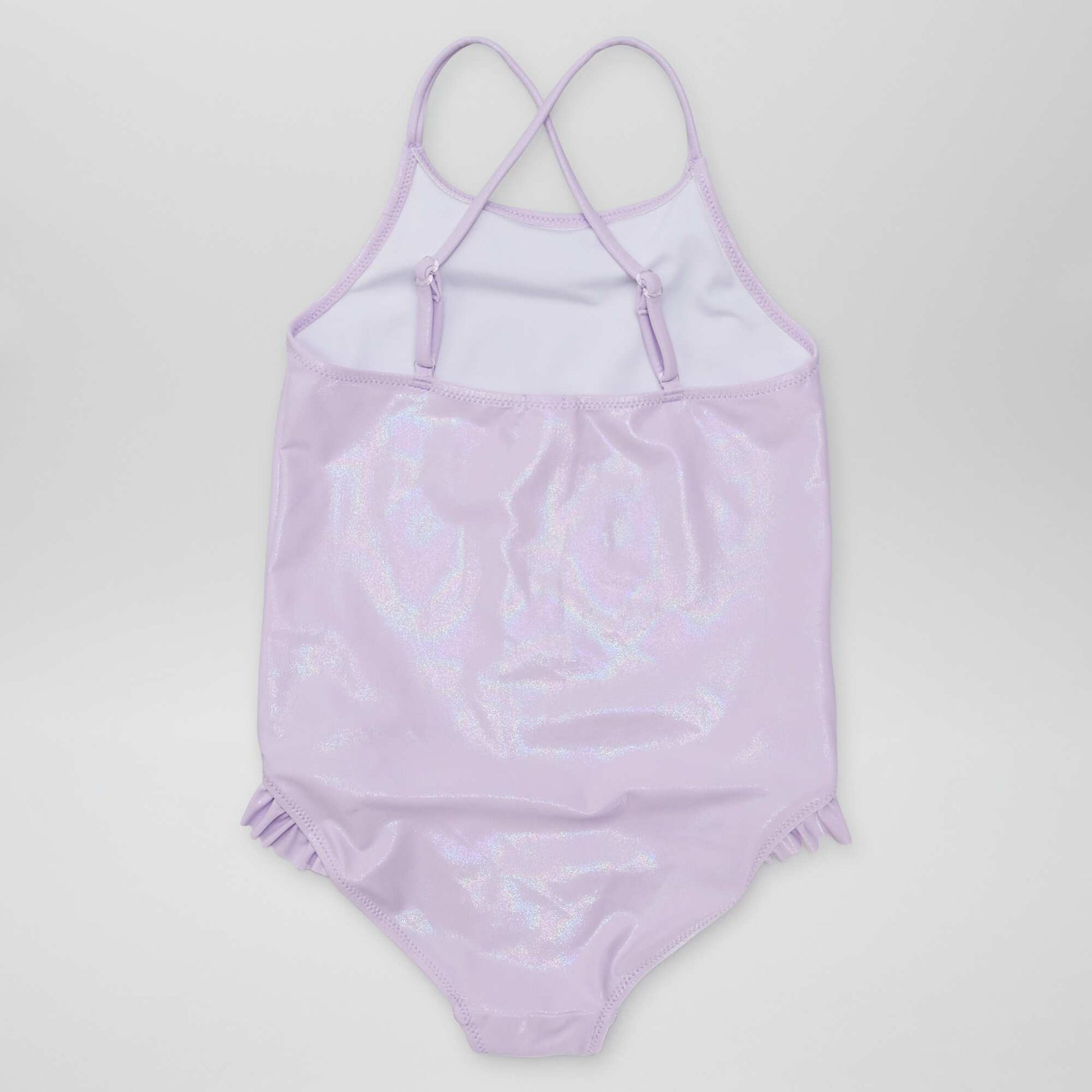 Maillot de bain paillet et volant - 1 pi ces Violet