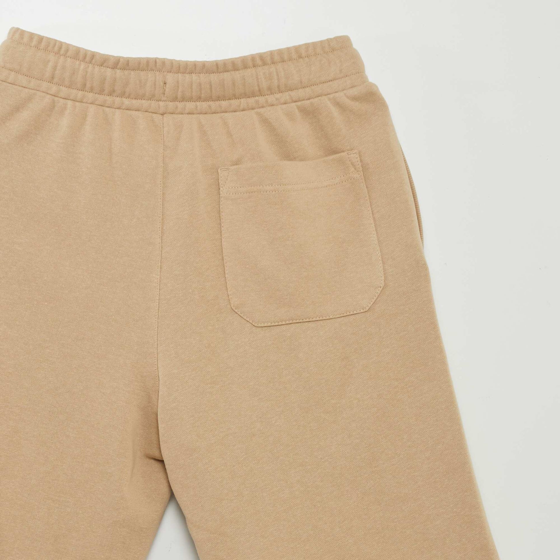 Short l ger en molleton uni Beige