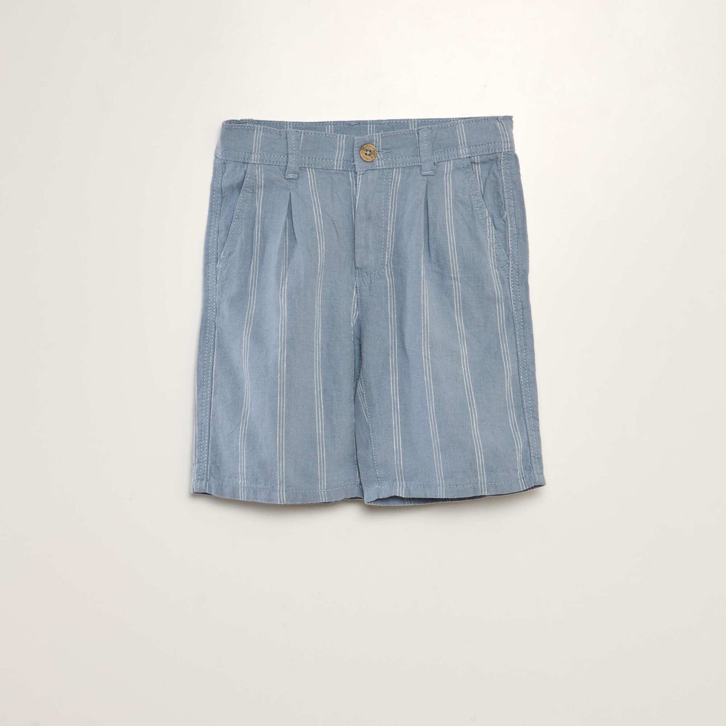 Bermuda chino en twill Bleu