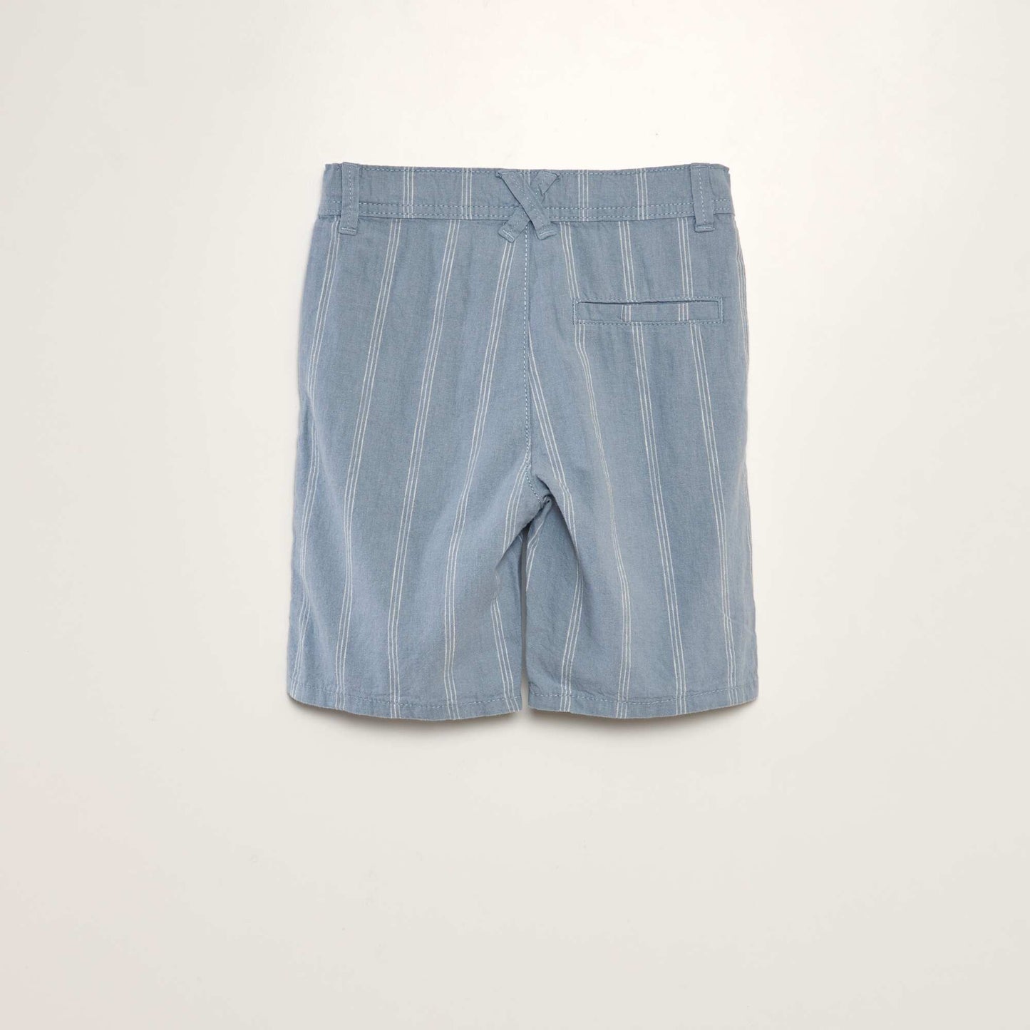 Bermuda chino en twill Bleu