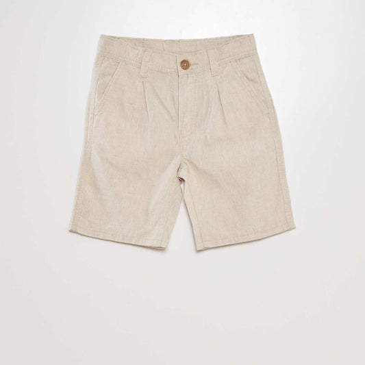 Bermuda chino en twill Beige