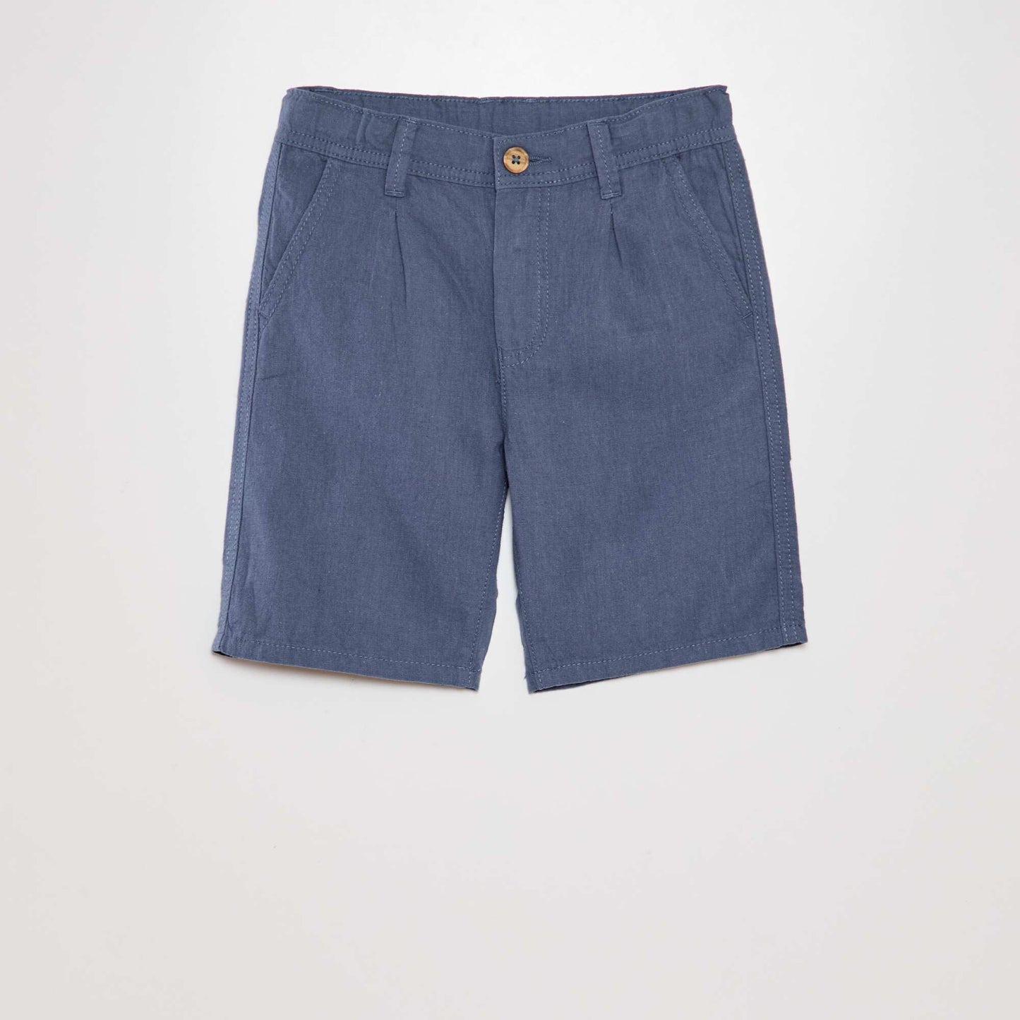 Bermuda chino en twill Bleu