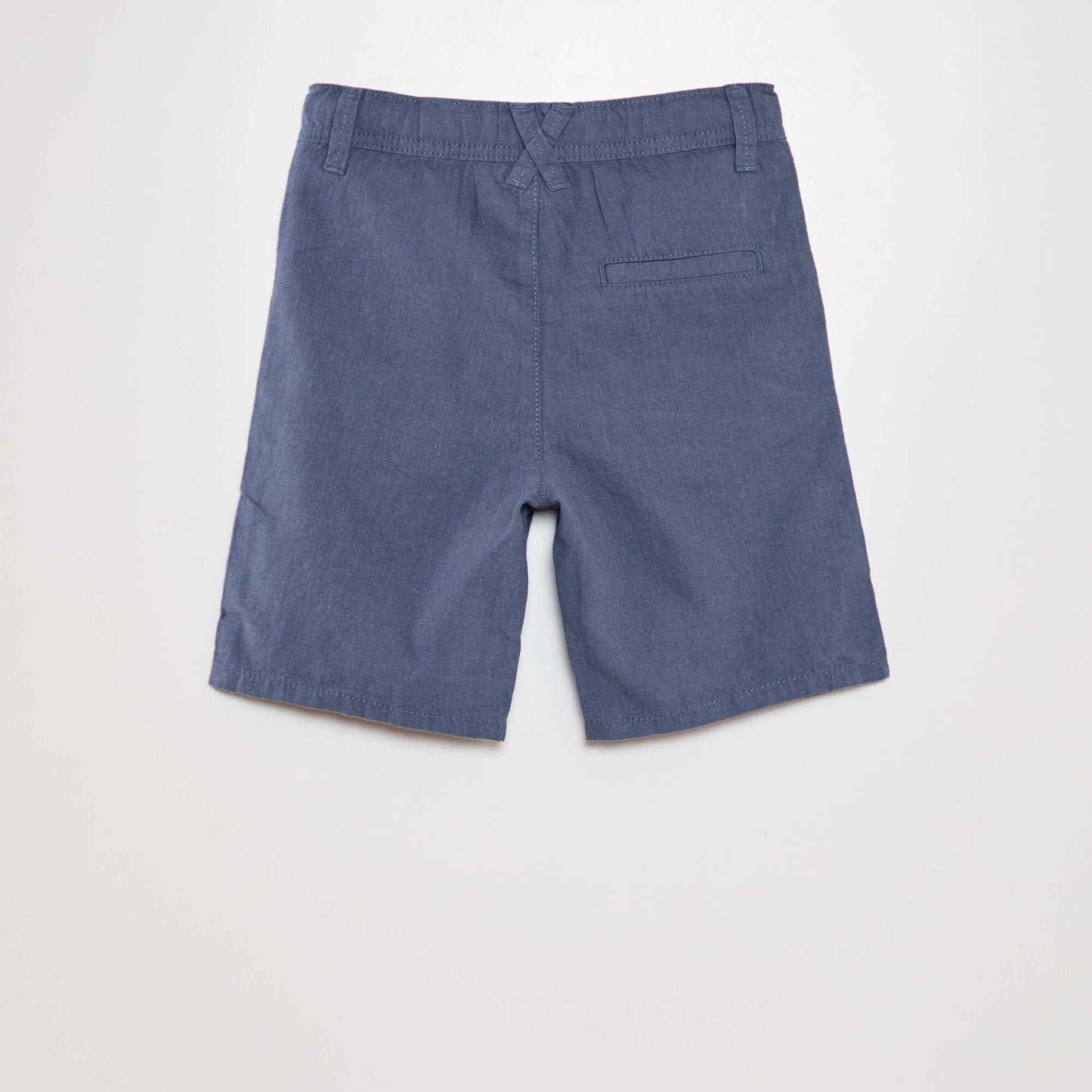 Bermuda chino en twill Bleu