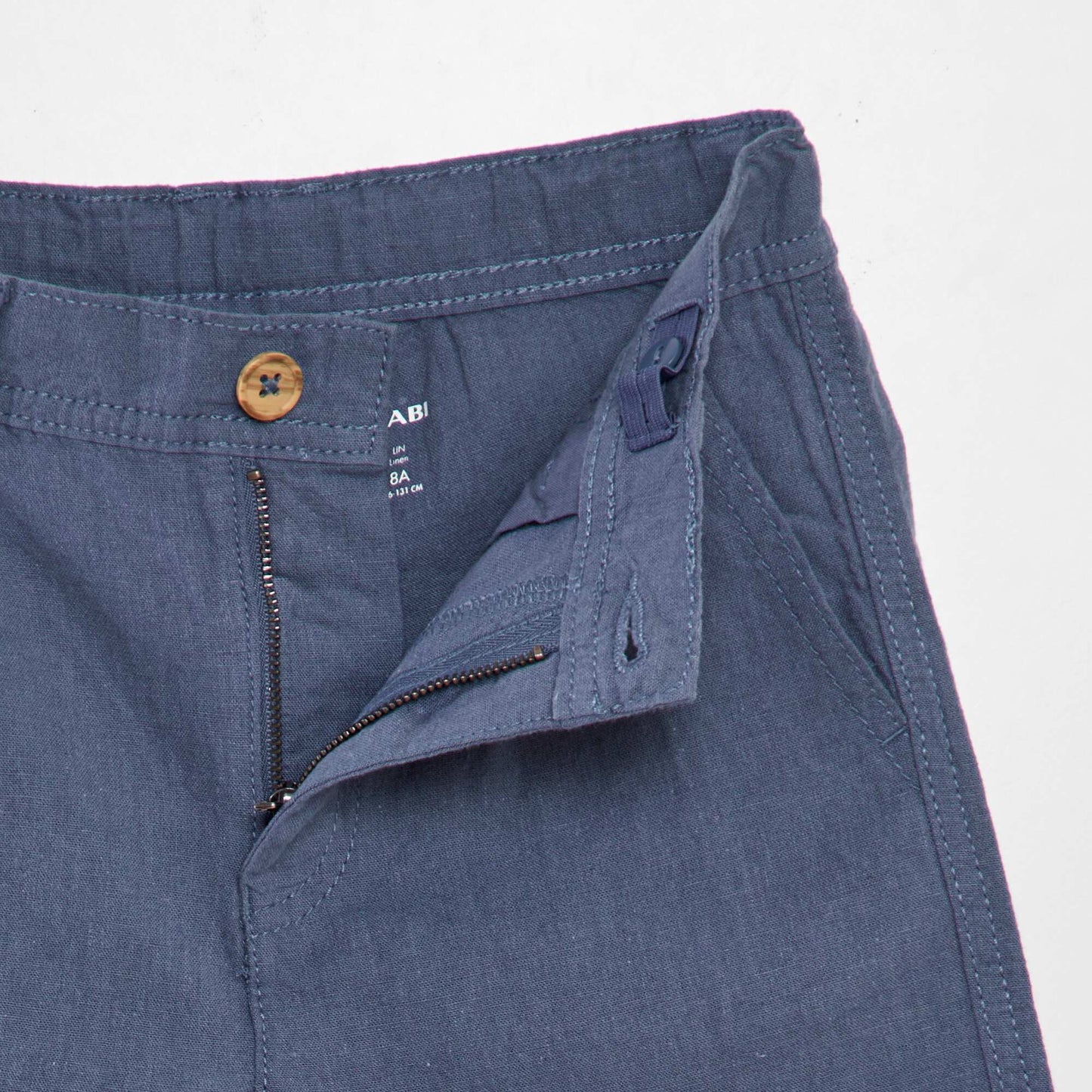 Bermuda chino en twill Bleu