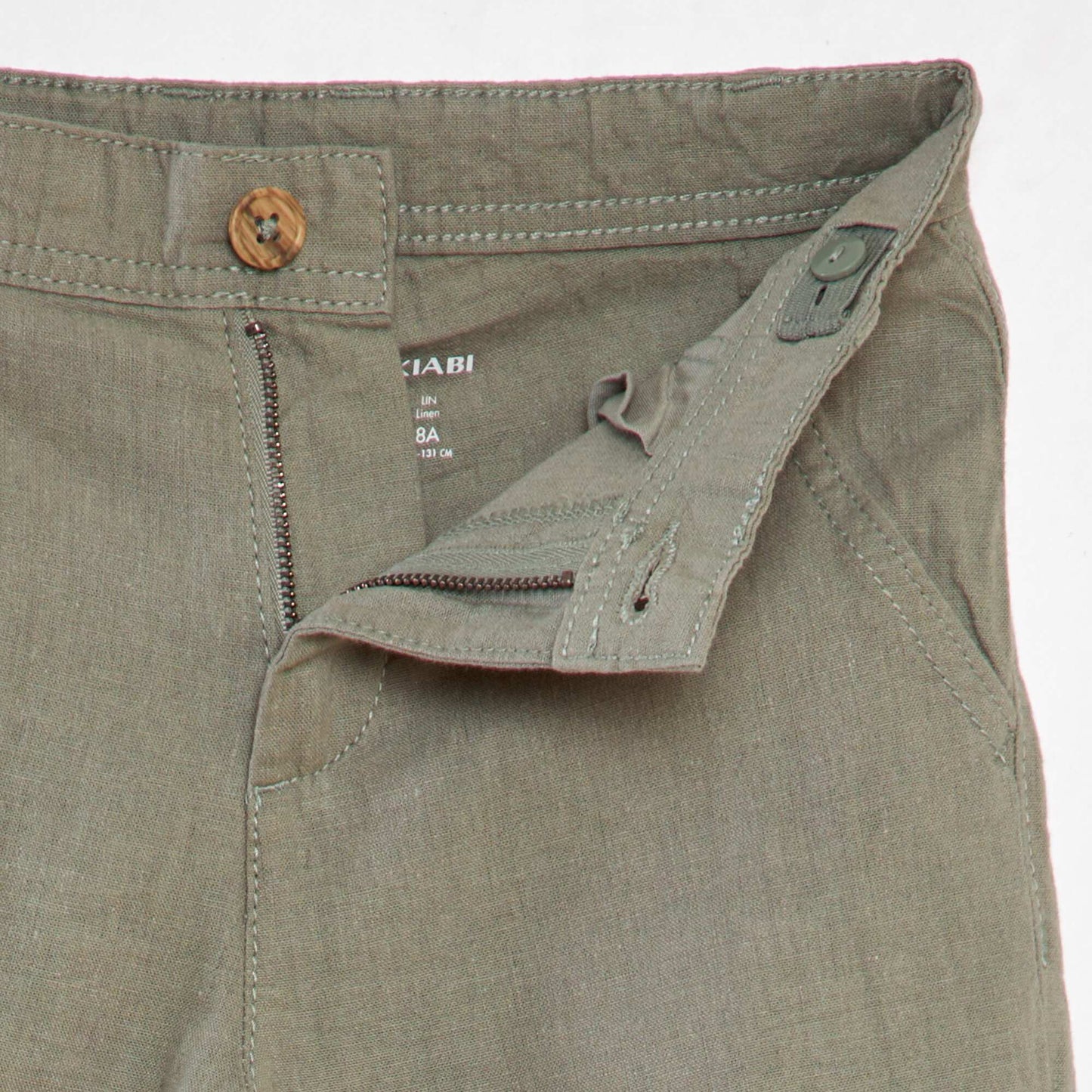 Pantalon chino l ger Vert