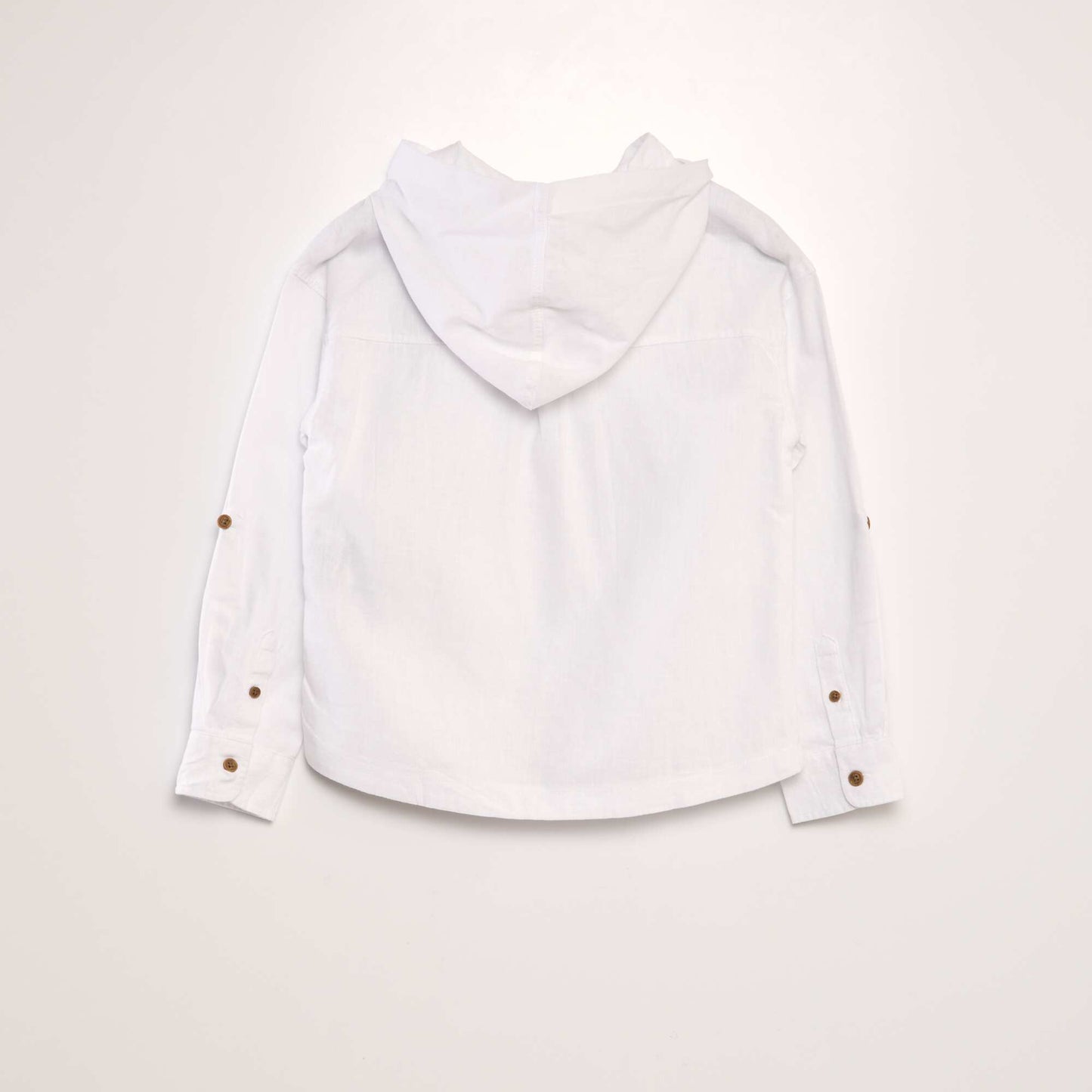 Chemise en lin et coton blanc