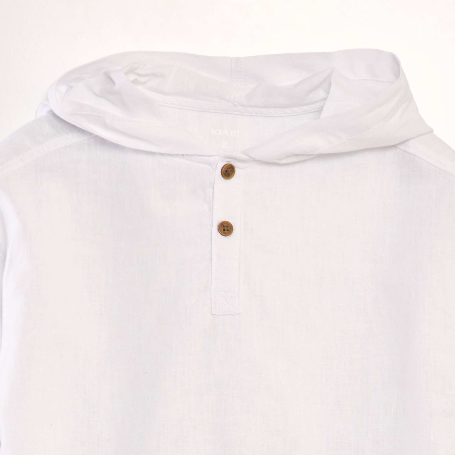 Chemise en lin et coton blanc