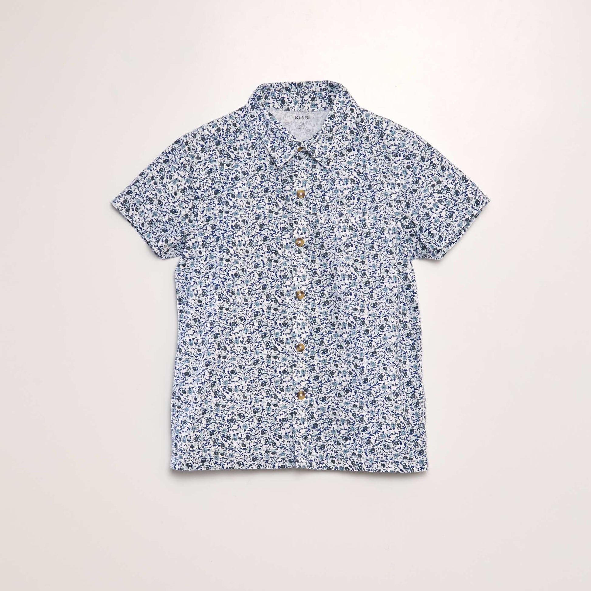 Chemise manches courtes Bleu