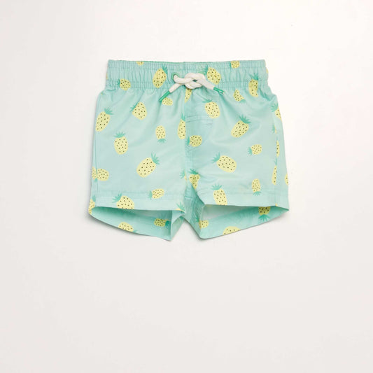 Short de bain fantaisie Vert