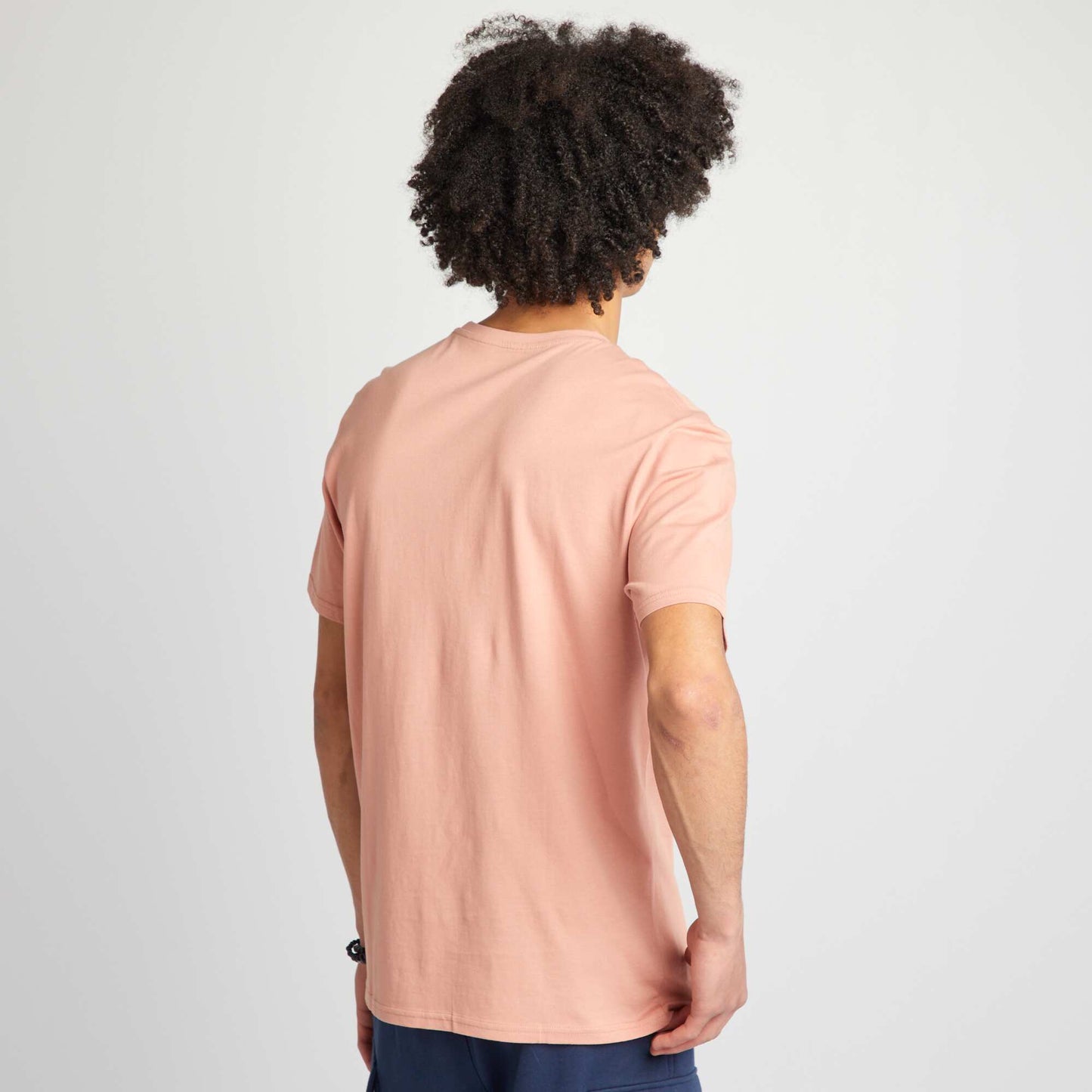 T-shirt en jersey   col rond Rose