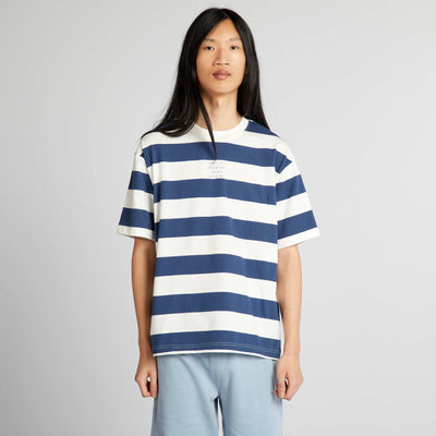 T-shirt rayures Ray bleu