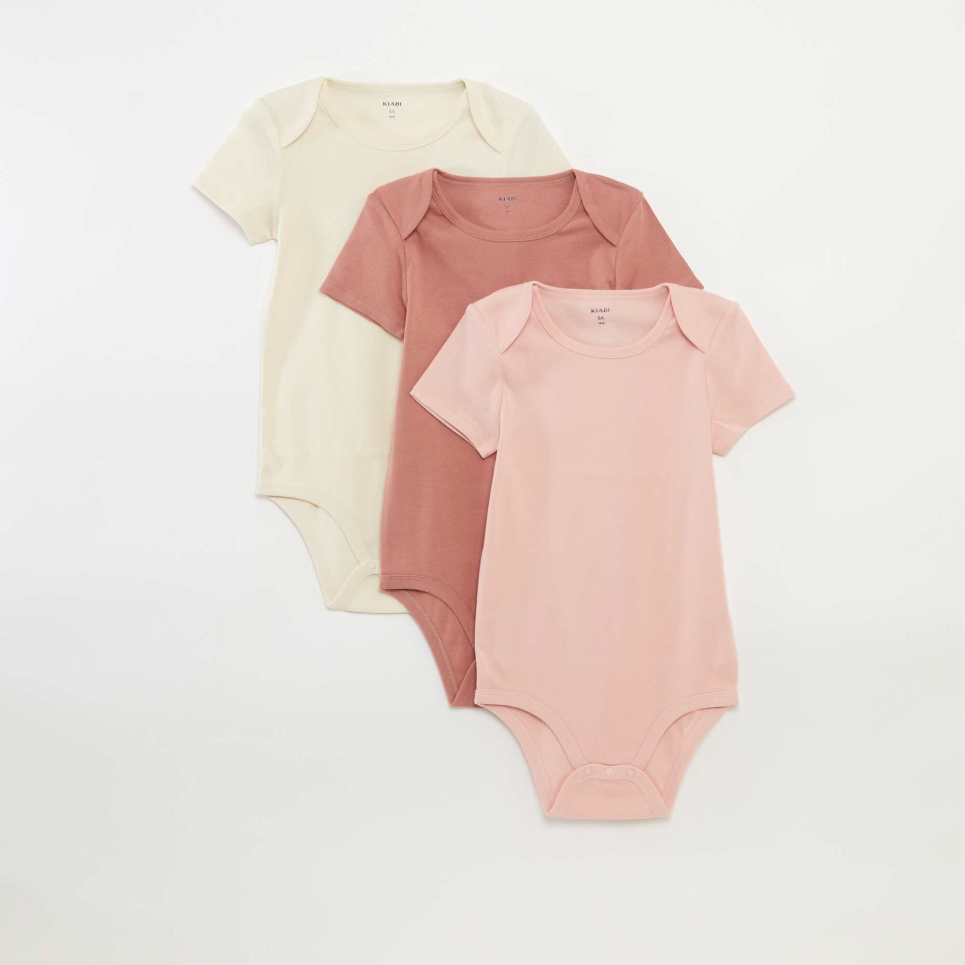 Lot de 3 bodies en coton - So Easy ROSE