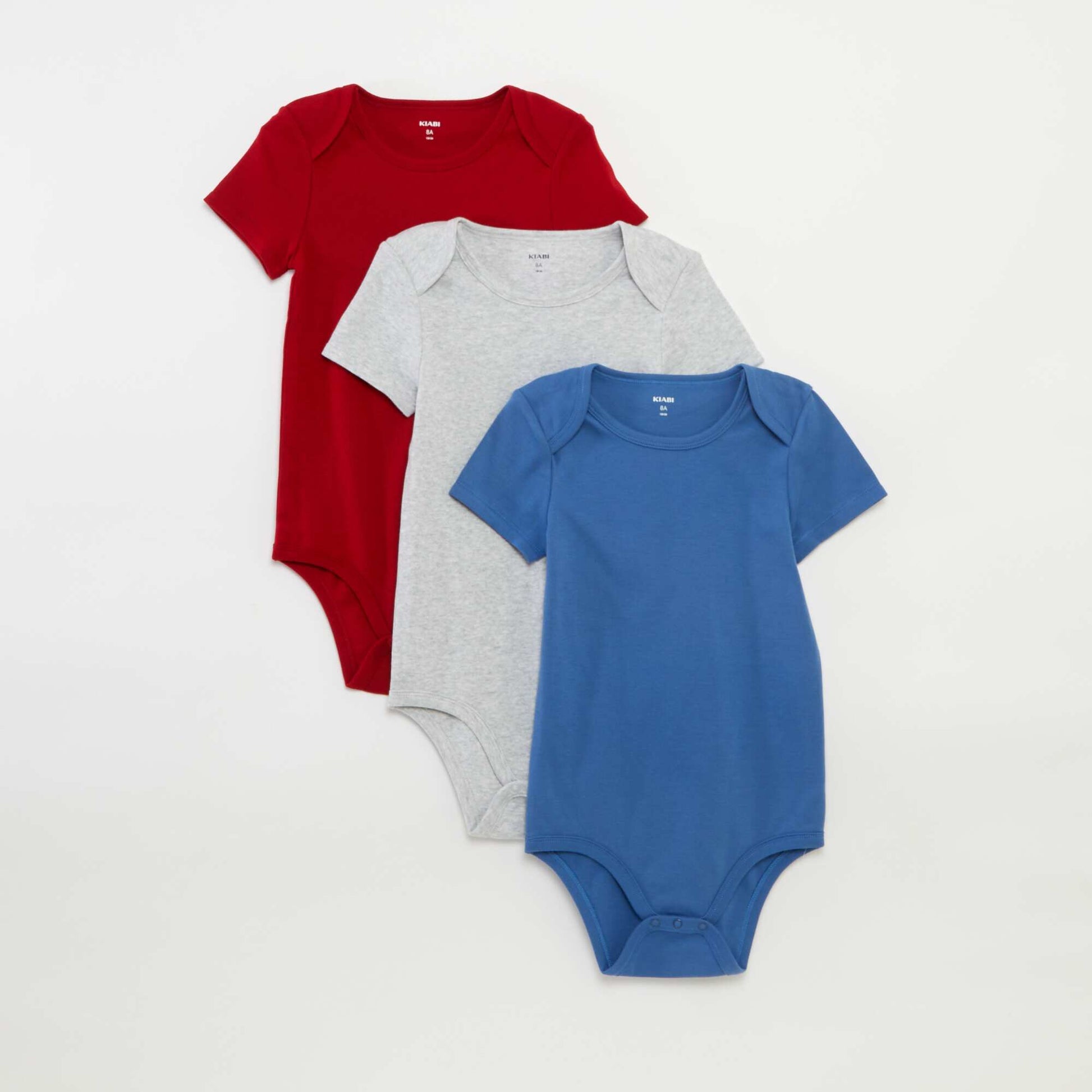 Lot de 3 bodies en coton - So Easy BLEU