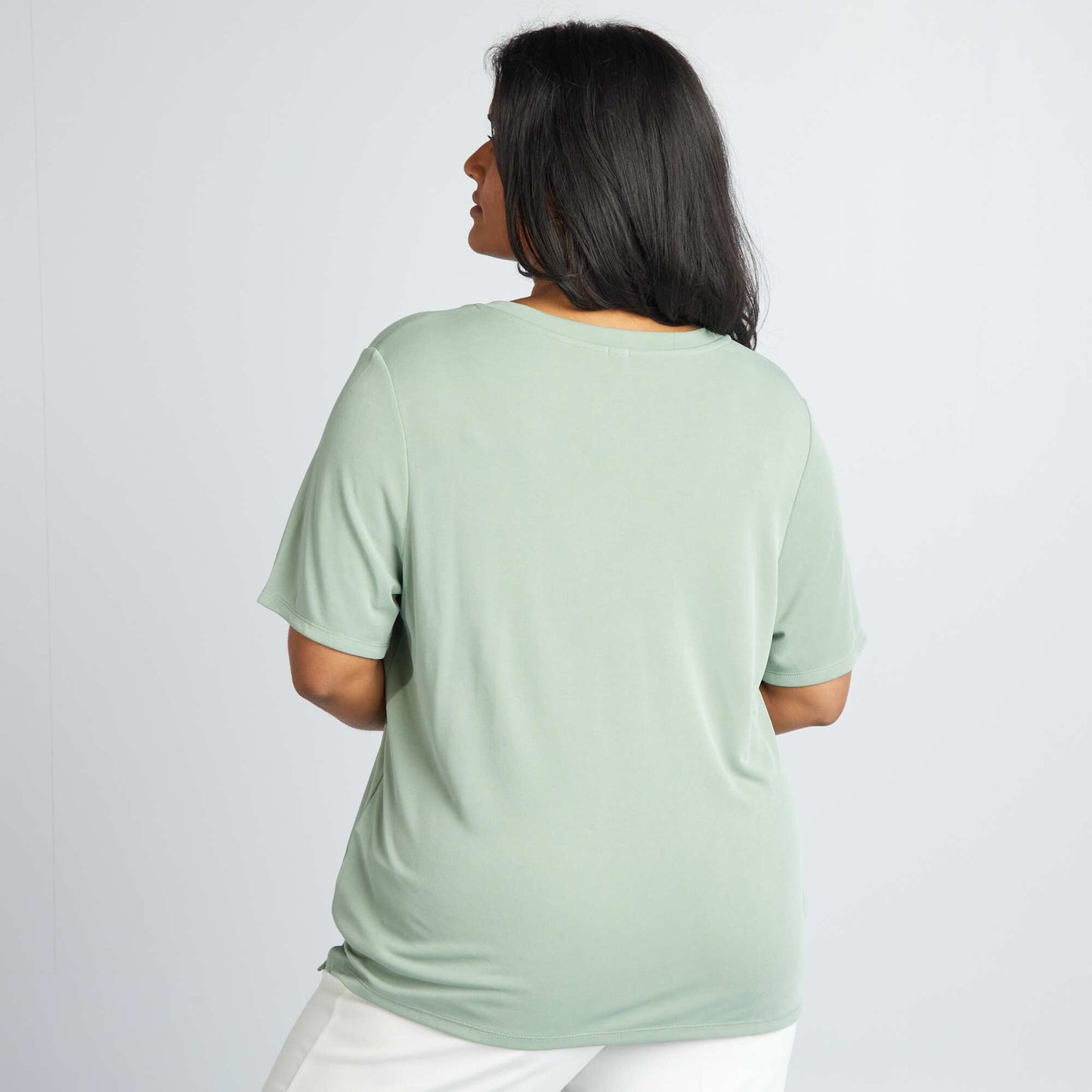 T-shirt manches courtes stretch Vert