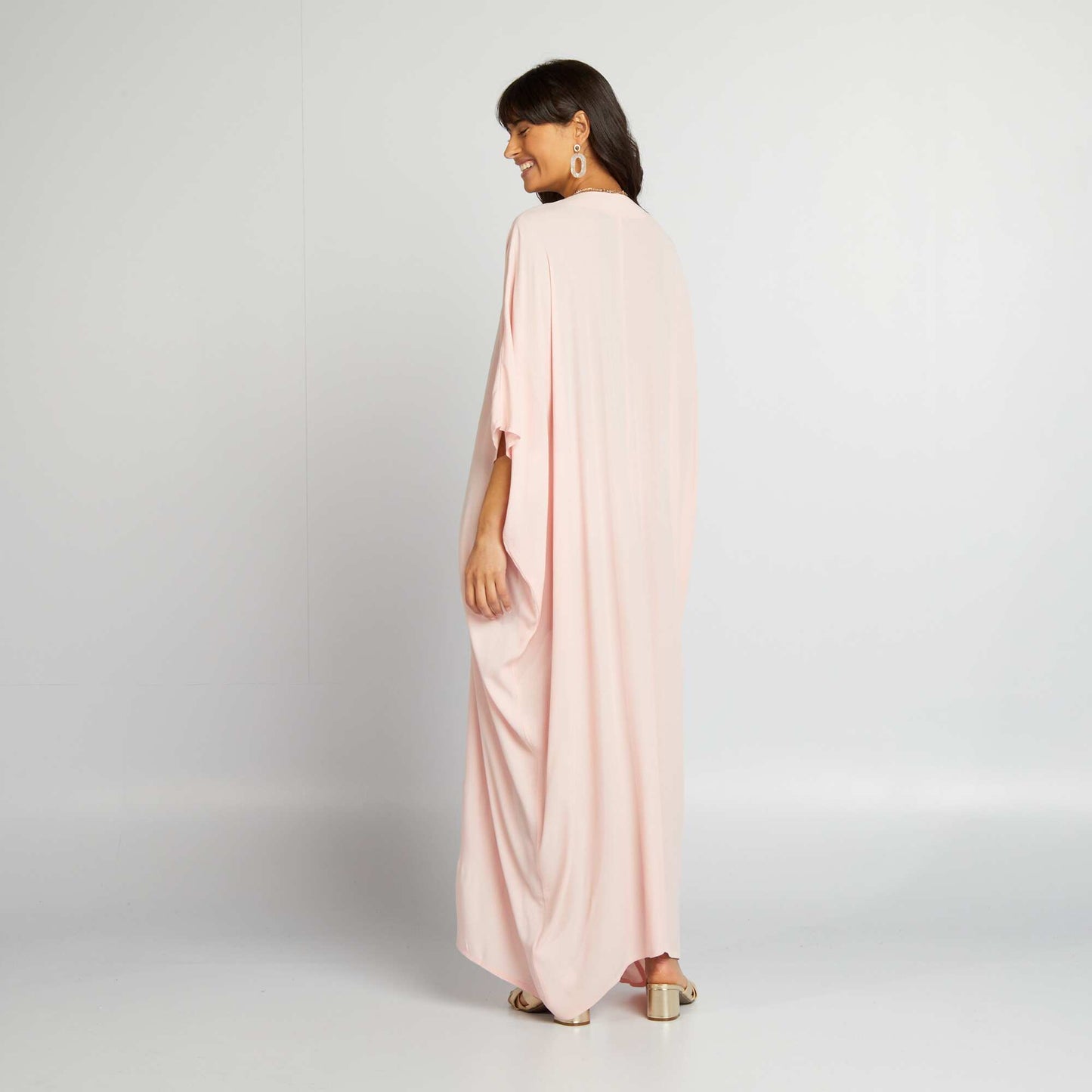 Robe type djellaba Rose