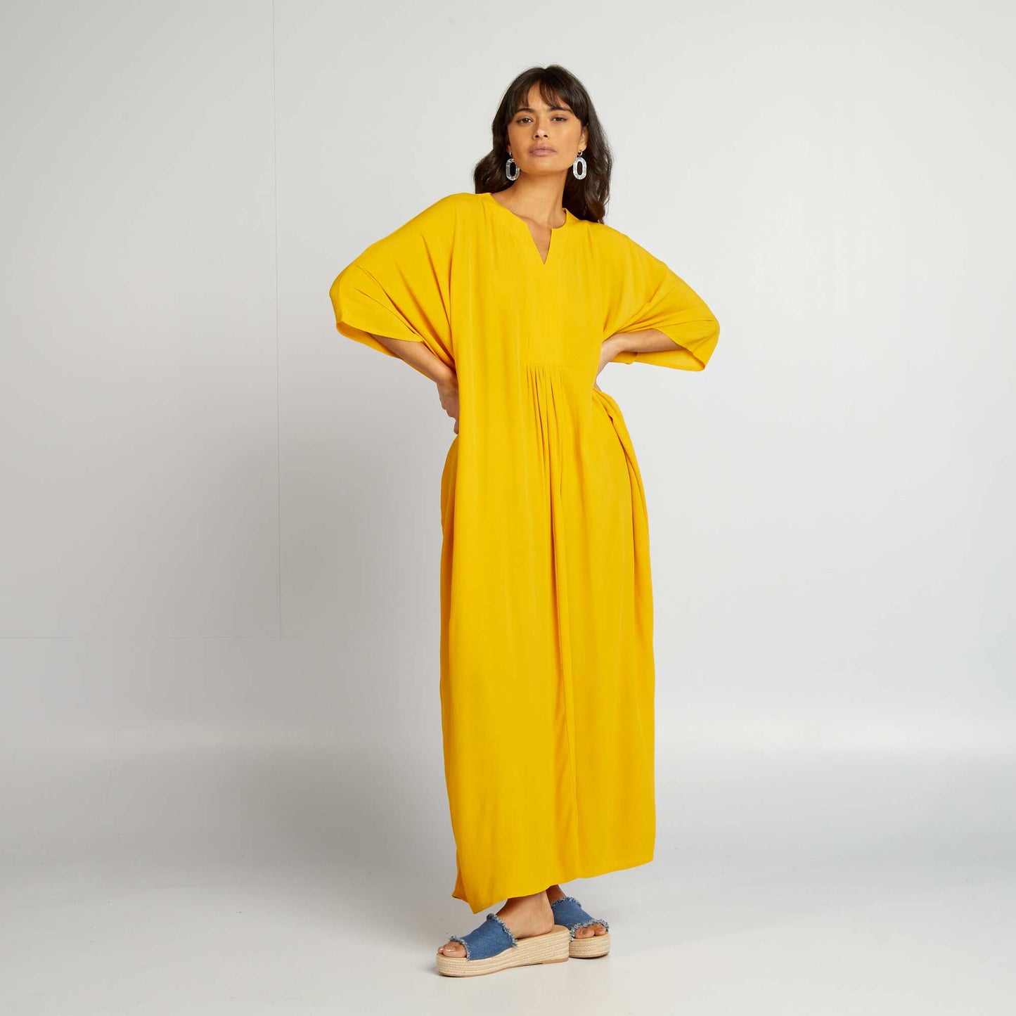 Robe type djellaba Jaune