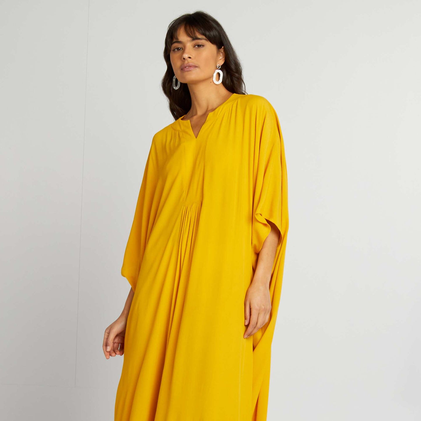 Robe type djellaba Jaune