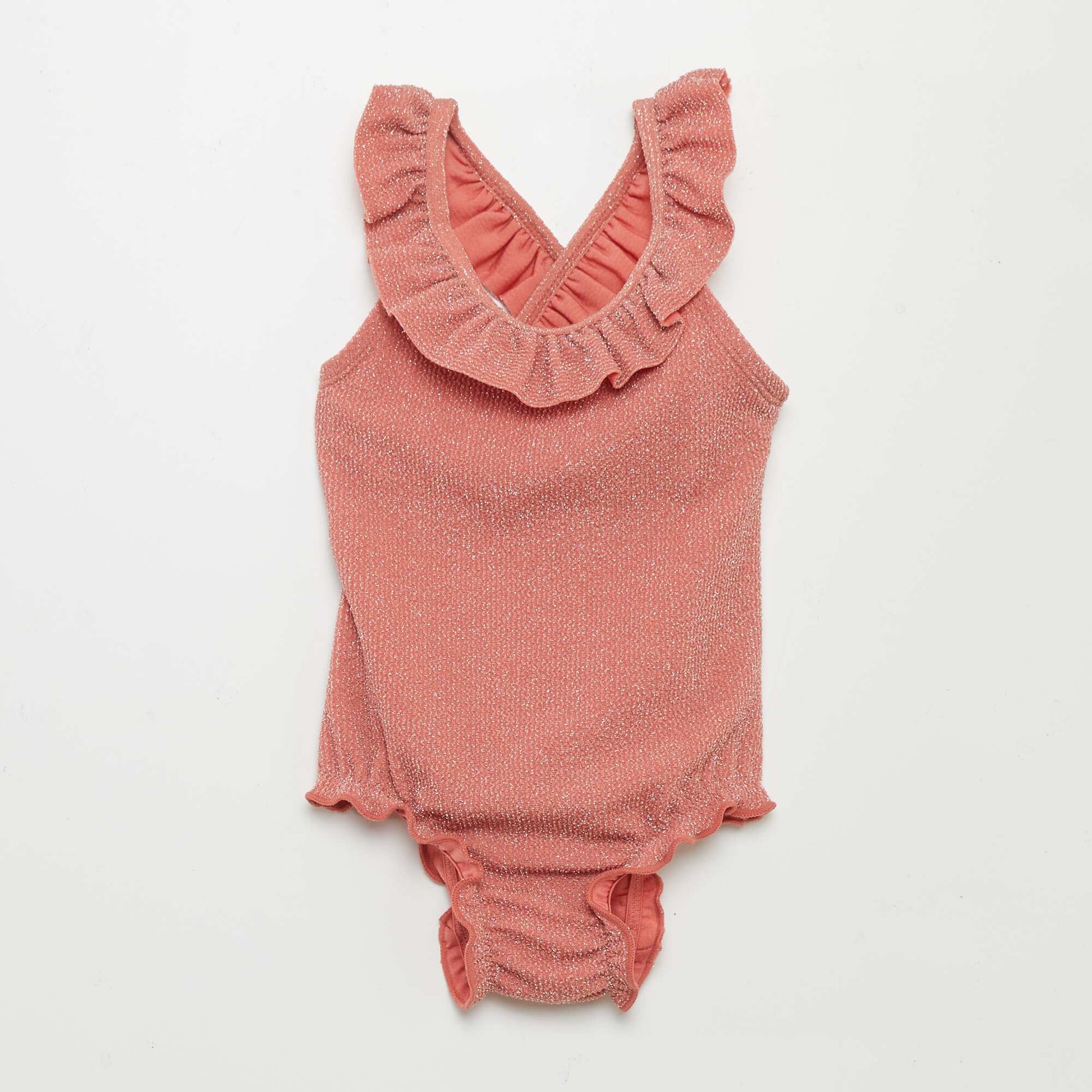 Maillot de bain 1 pi ce paillet e Orange
