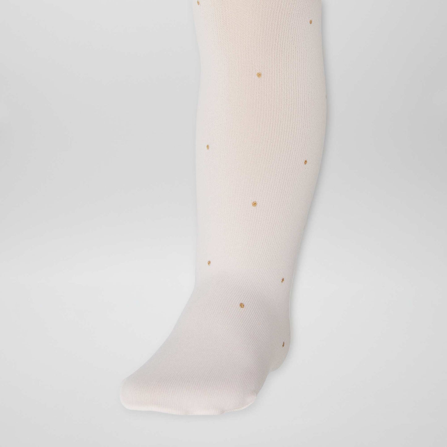 Collants l gers imprim s - Lot de 2 Rose/blanc