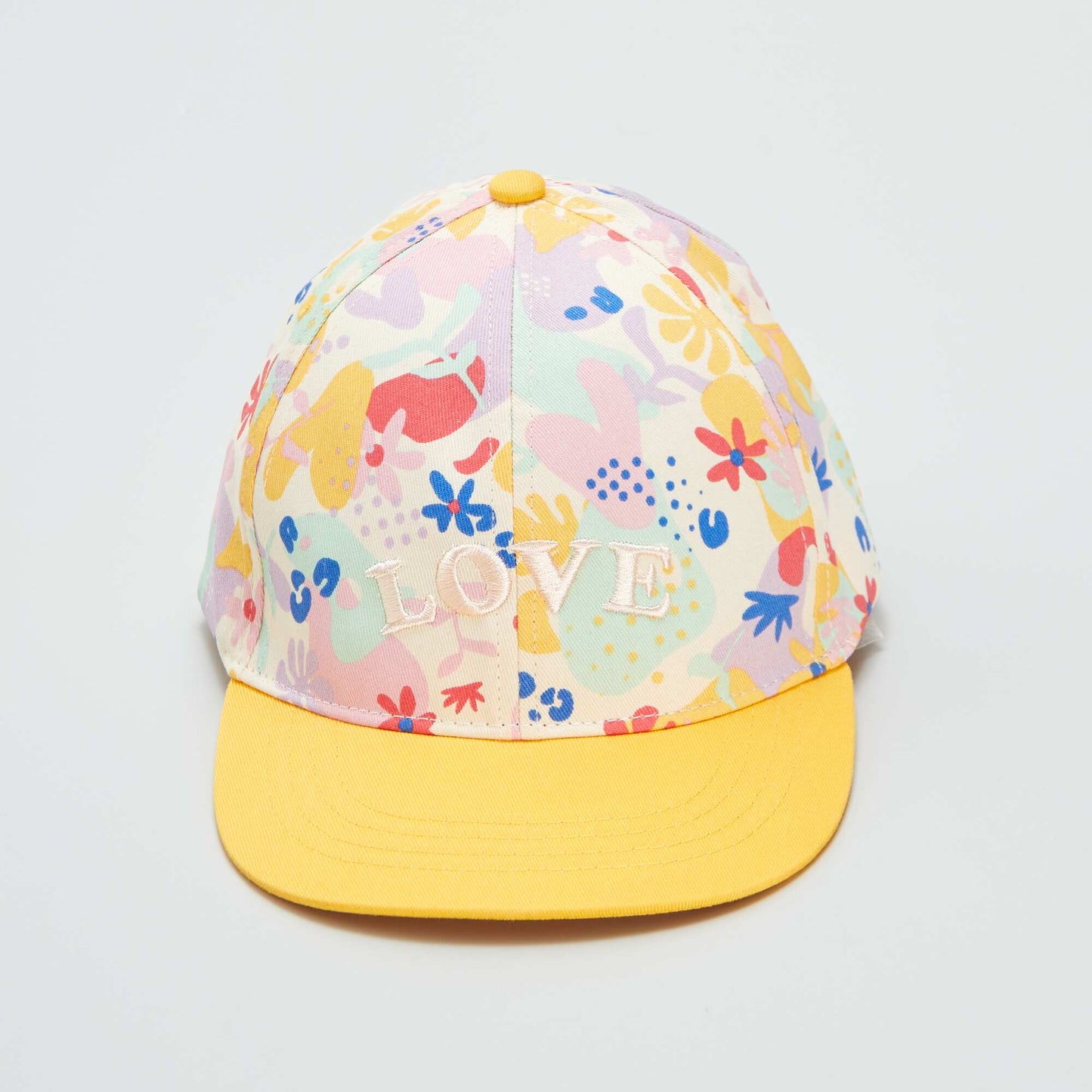 Casquette multicolore Jaune