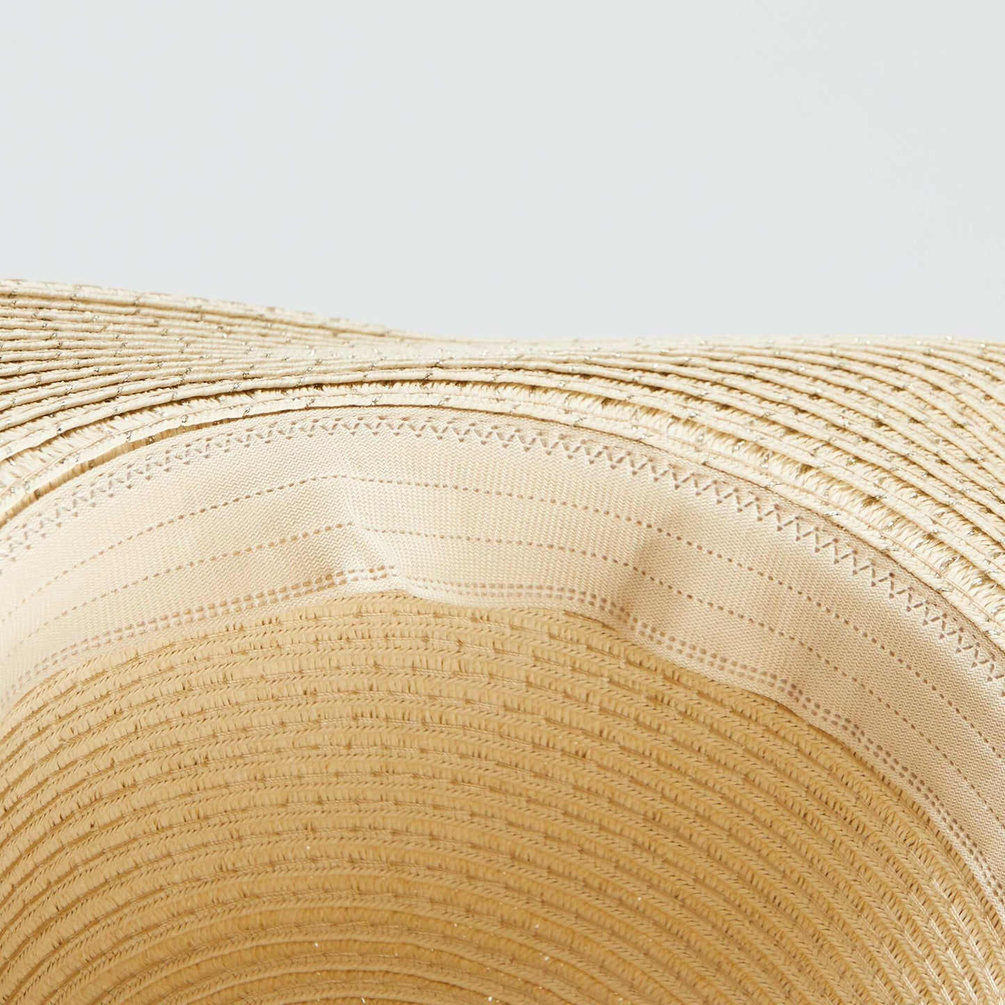 Chapeau capeline paillet  Beige