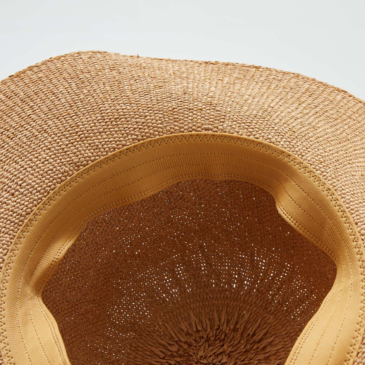 Chapeau de paille paillet  Beige