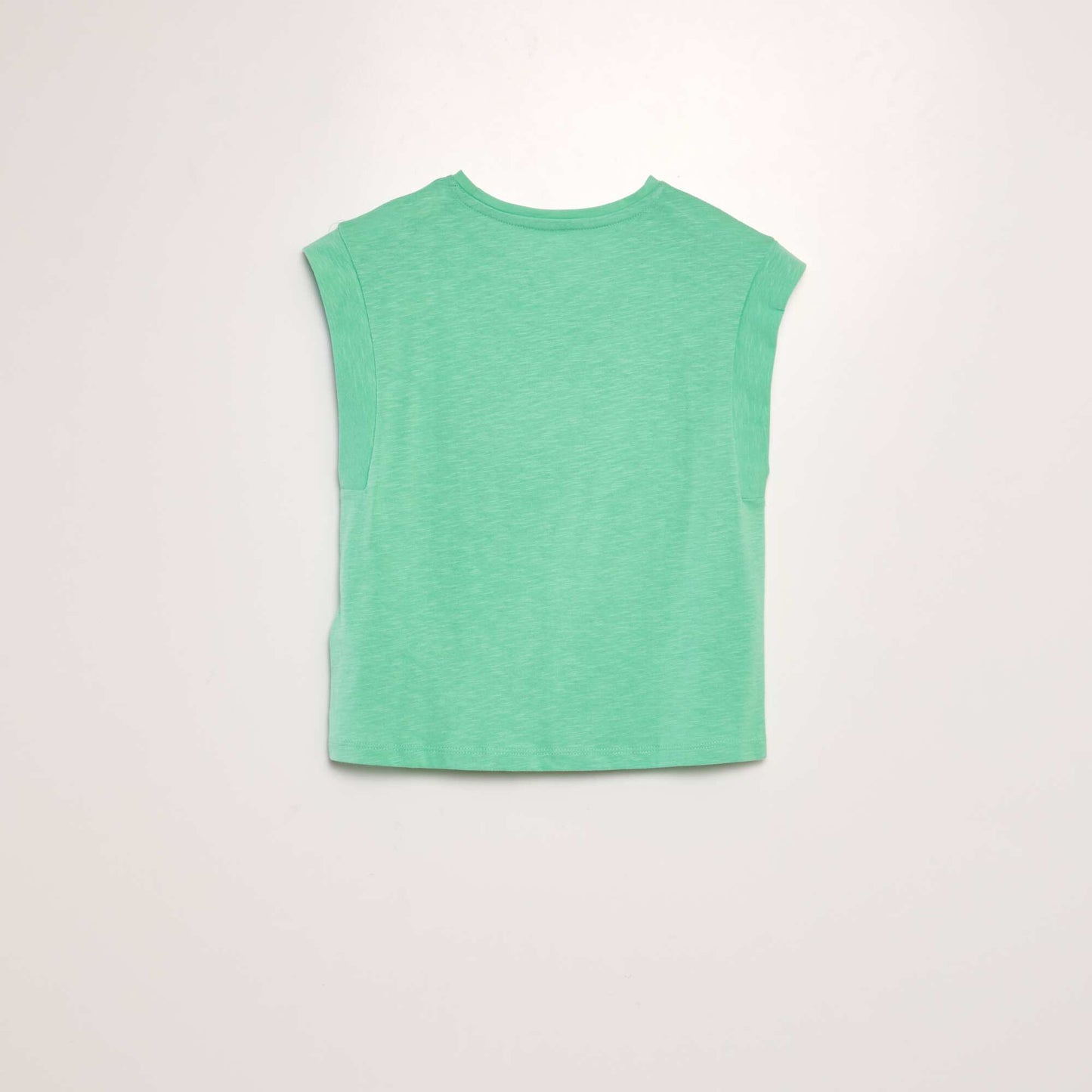 T-shirt en jersey manches tr s courtes Vert