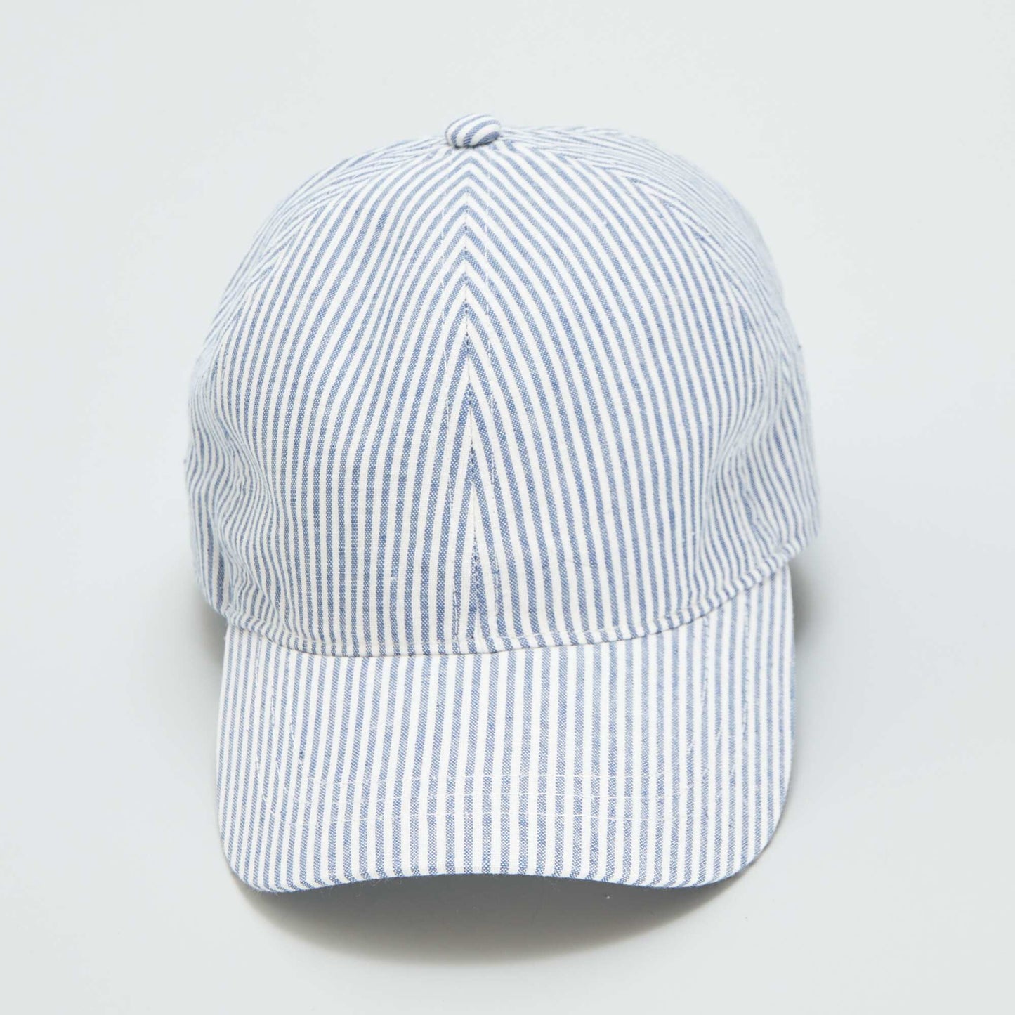 Casquette en toile ray e Bleu