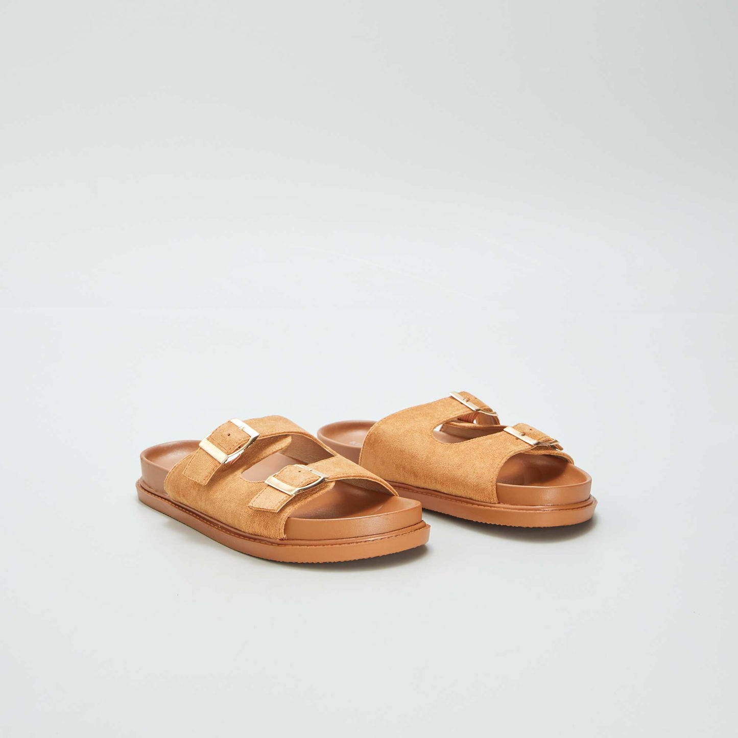 Sandales   double brides Marron