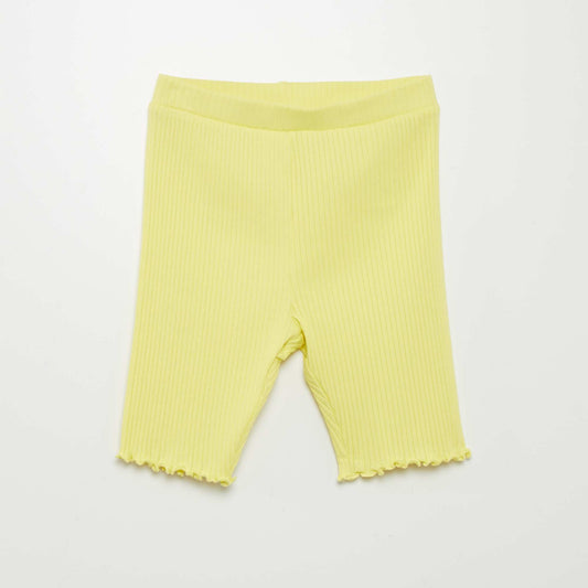 Short cycliste c tel jaune