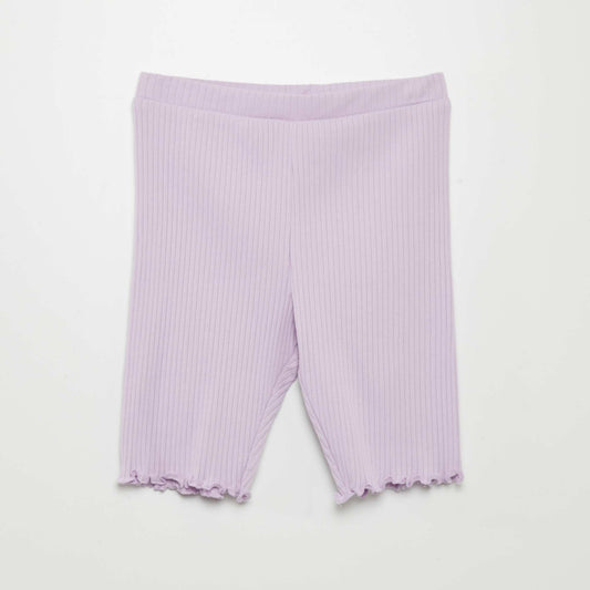 Short cycliste c tel Violet