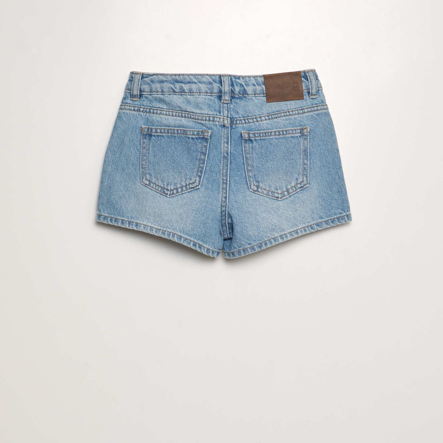 Short en jean classique Bleu clair