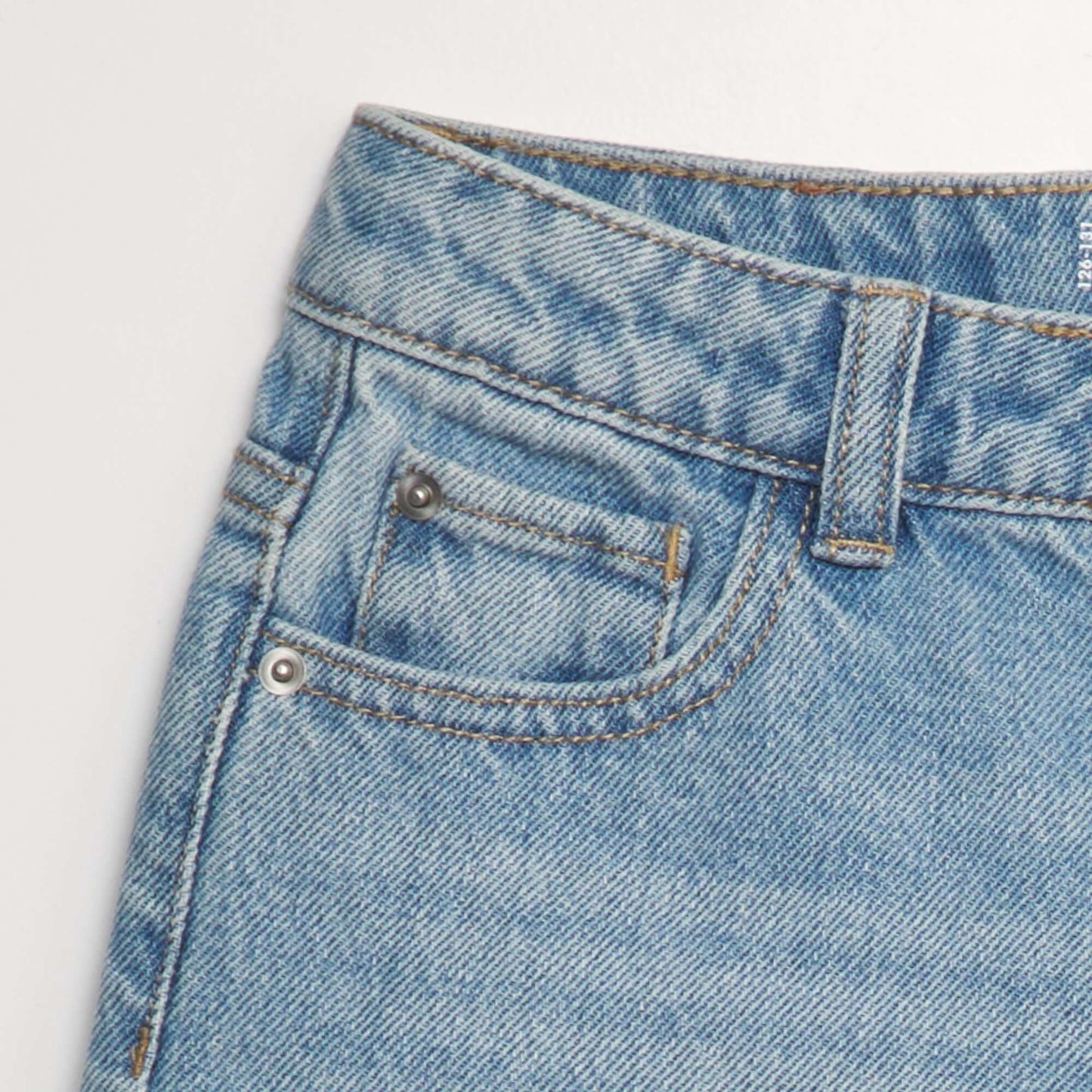 Short en jean classique Bleu clair