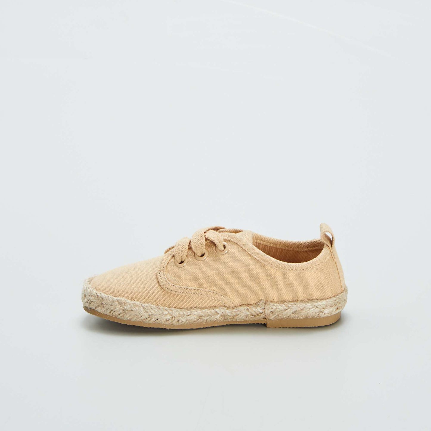 Baskets lacets style espadrilles Beige