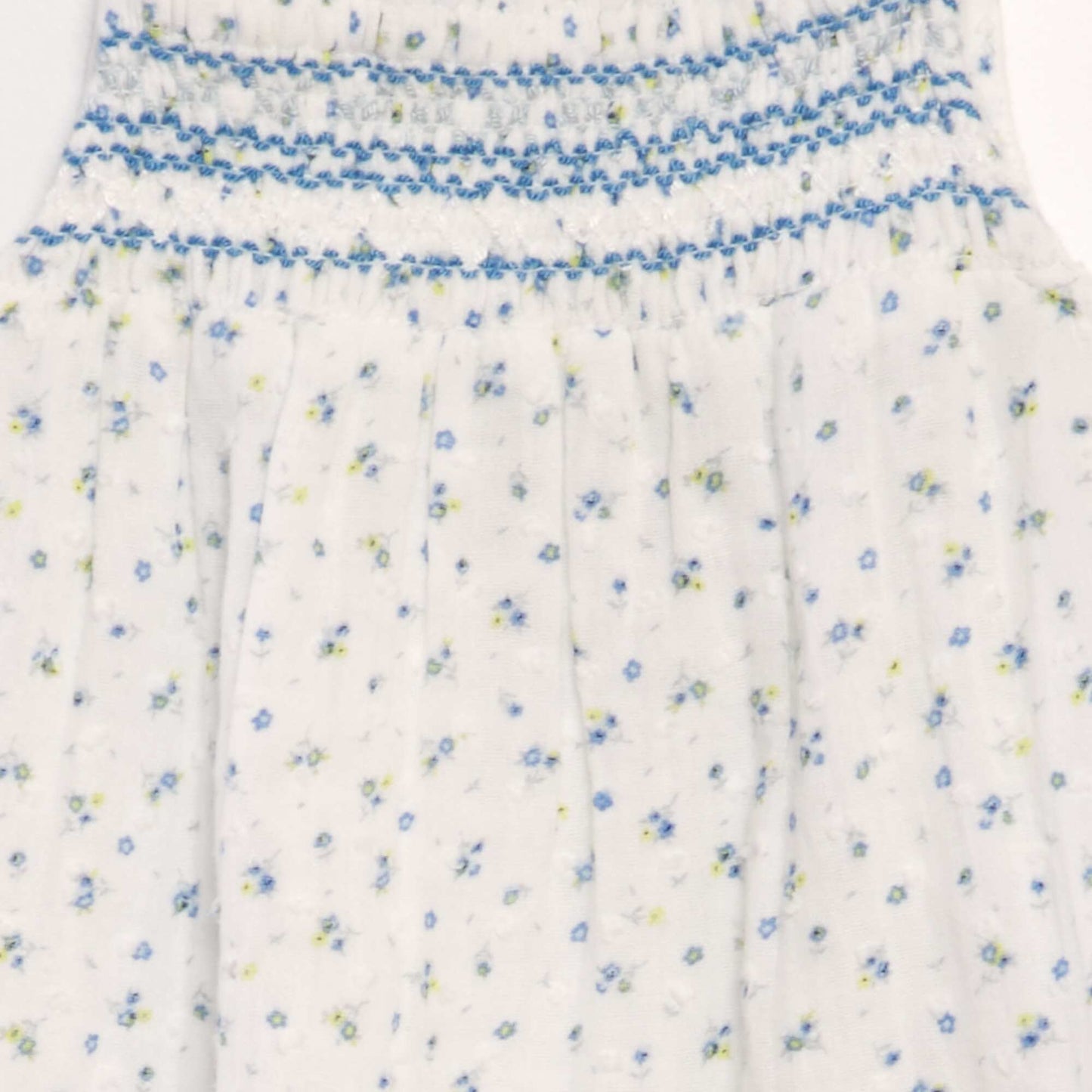 Robe + culotte en coton plumetis - 2 pi ces Bleu