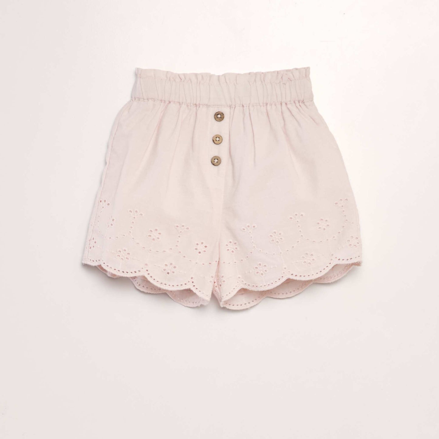 Short en voile coton Rose