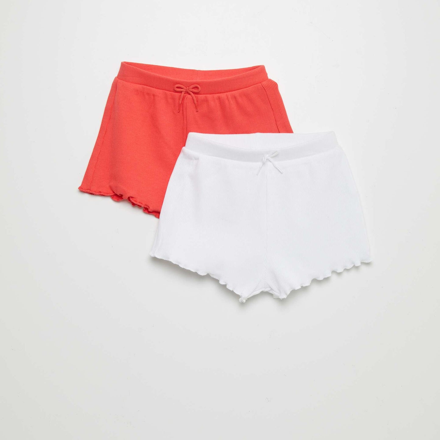 Lot de shorts c tel  - 2 pi ces Rouge / blanc