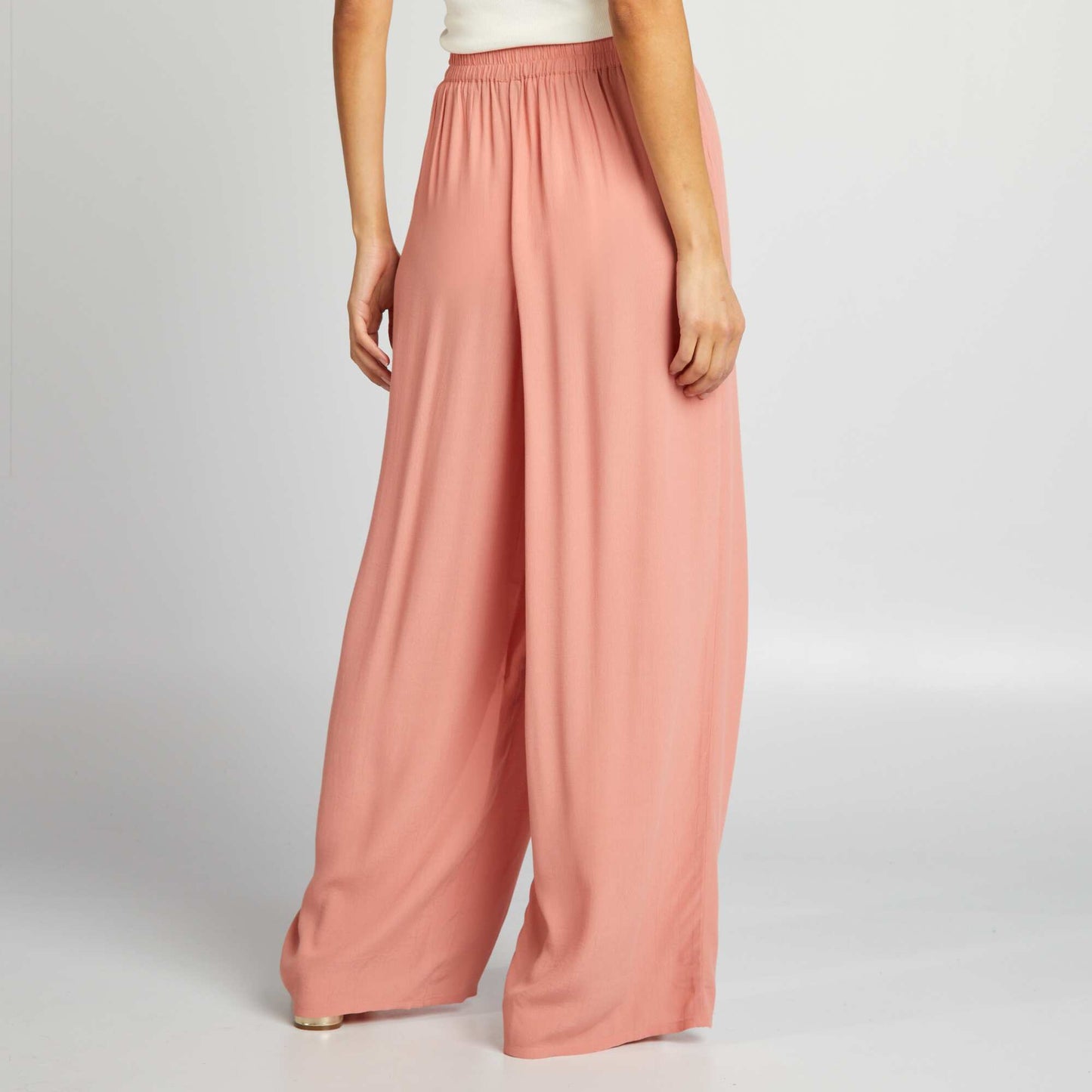 Pantalon large Rose