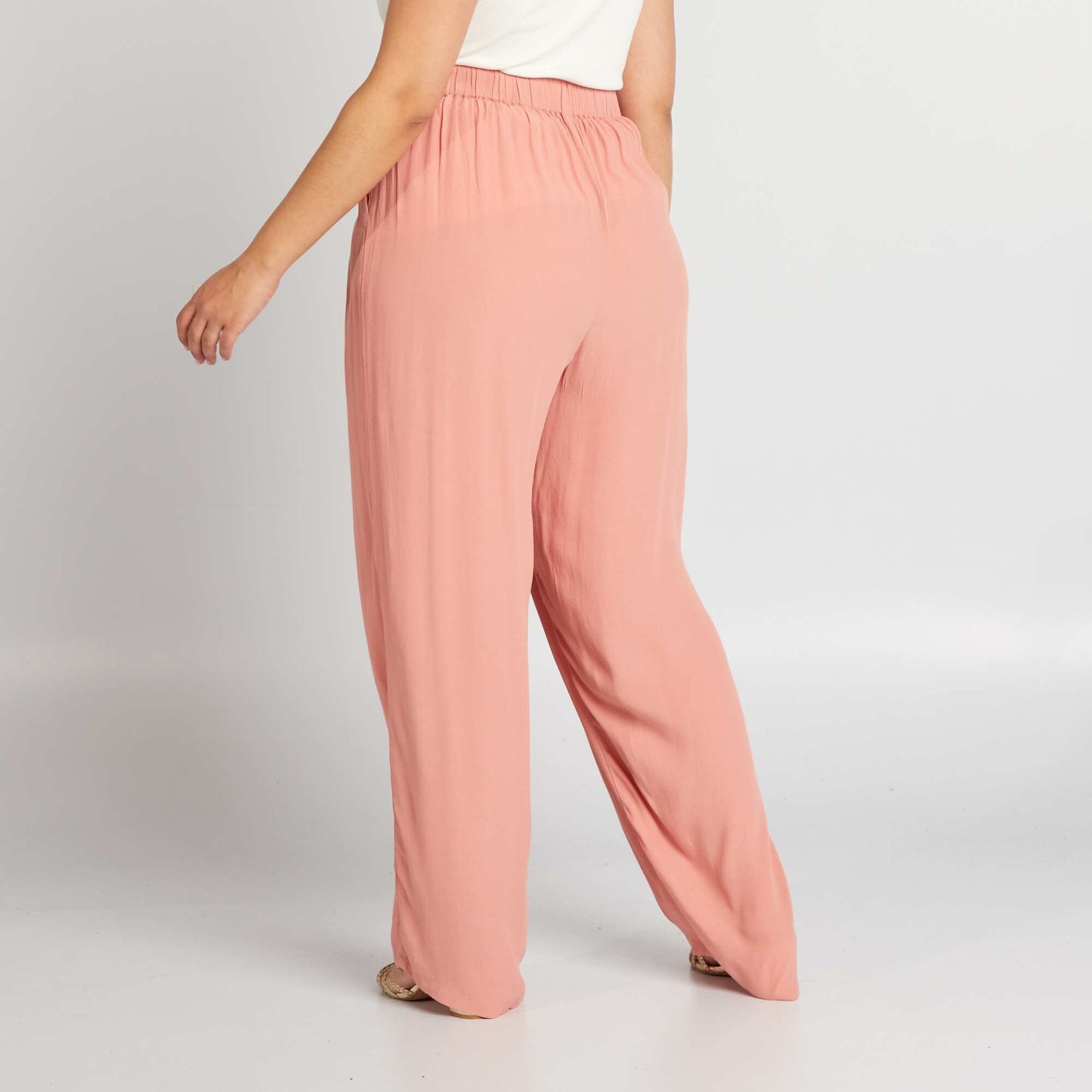 Pantalon large crêpé ROSE