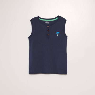 D bardeur c tel imprim Bleu marine