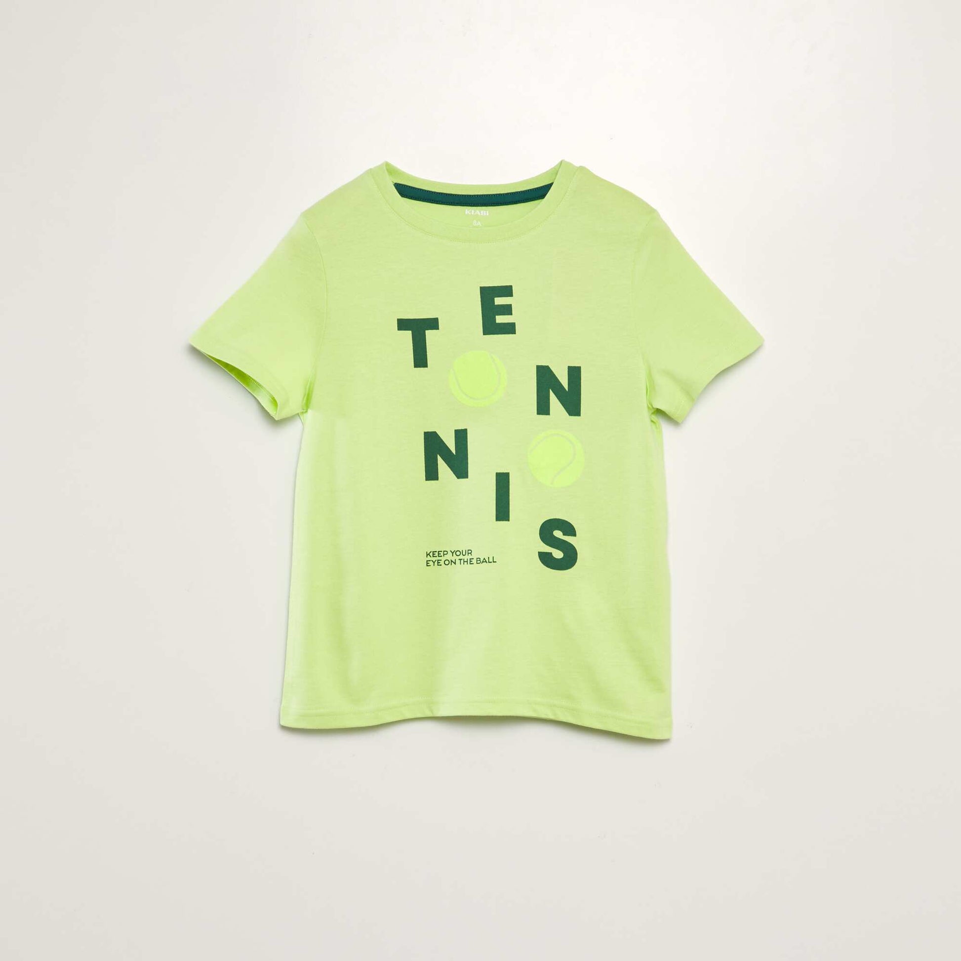 T-shirt en maille jersey imprim Vert