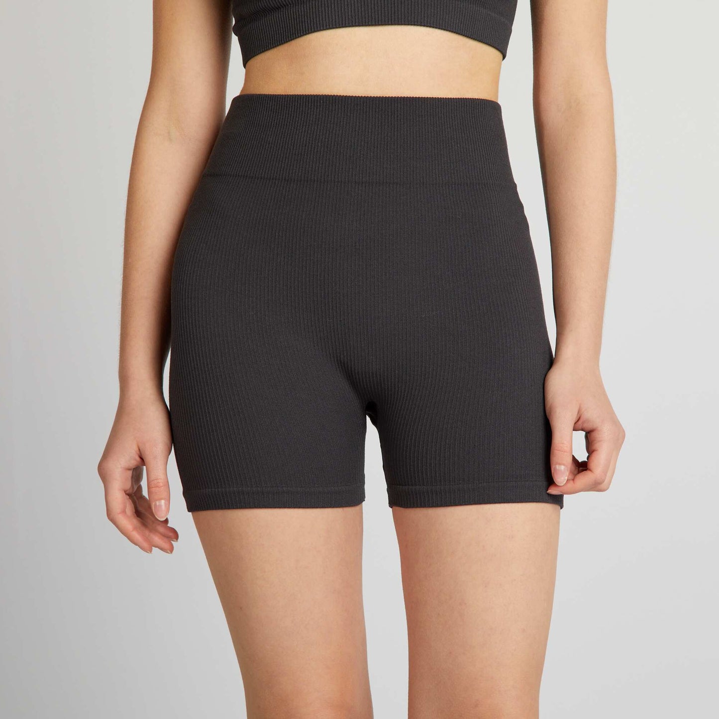 Short cycliste en maille c tel e Noir