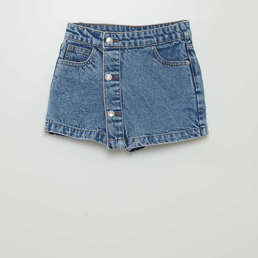 Jupe short en jean Bleu