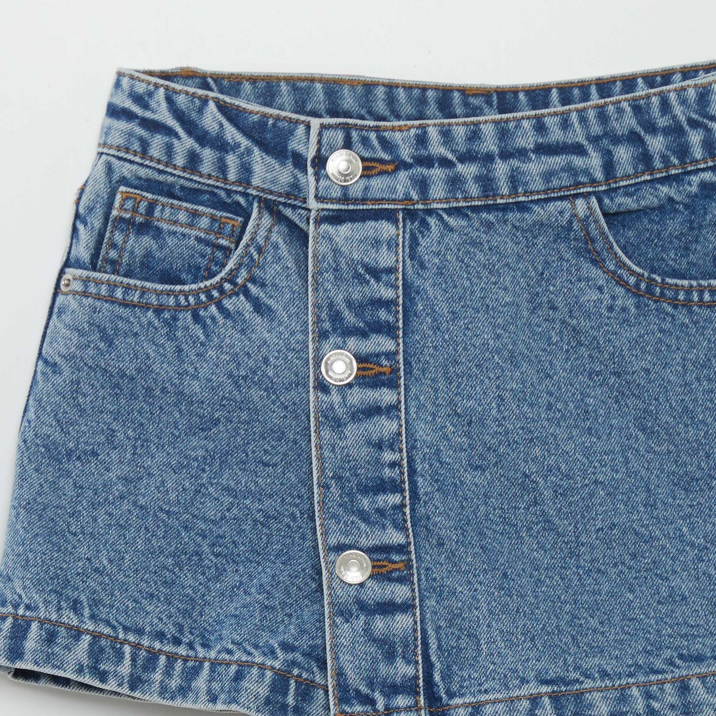 Jupe short en jean Bleu