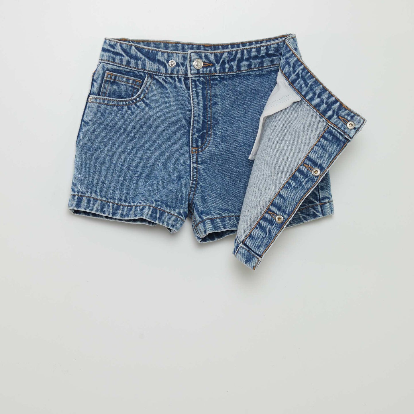 Jupe short en jean Bleu