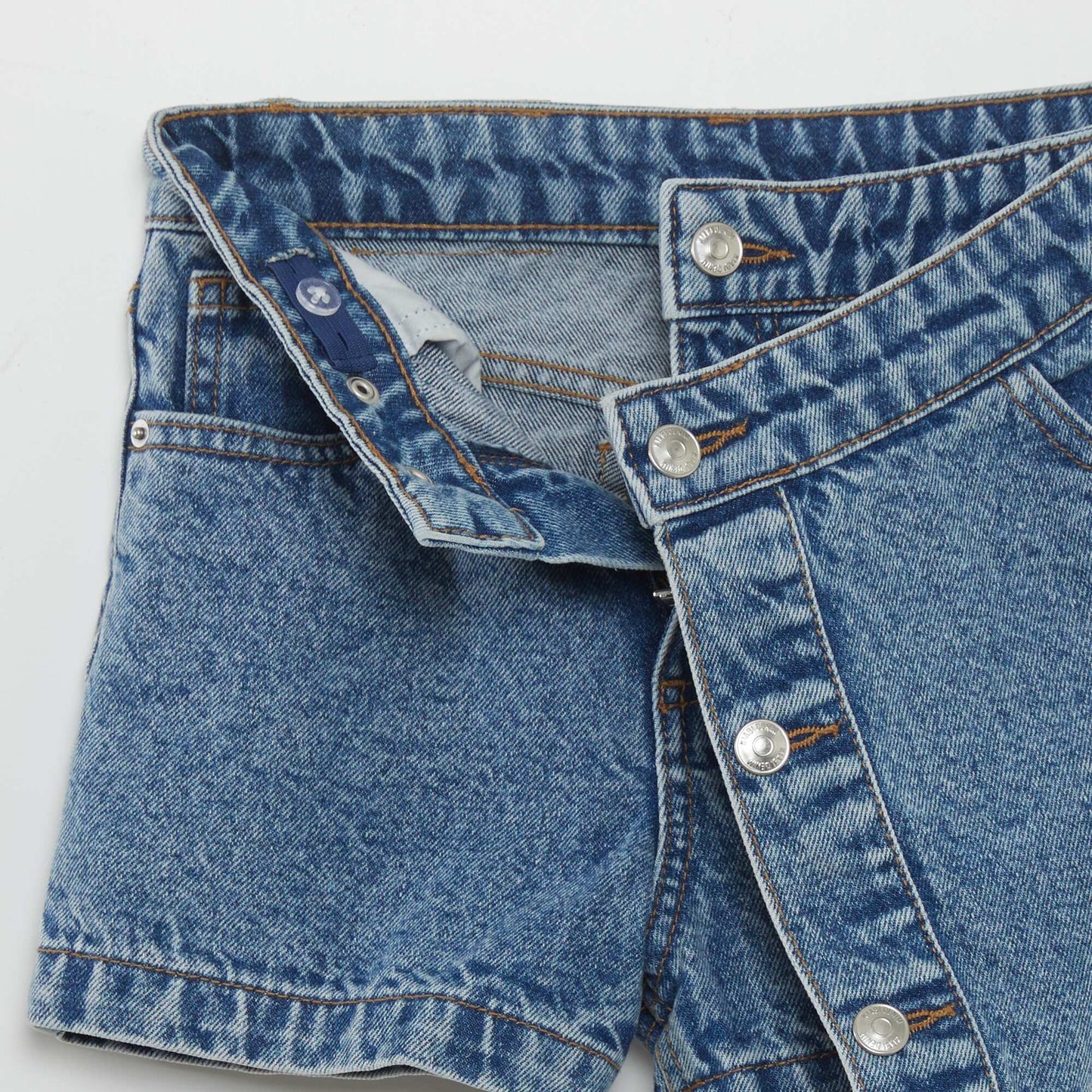 Jupe short en jean Bleu