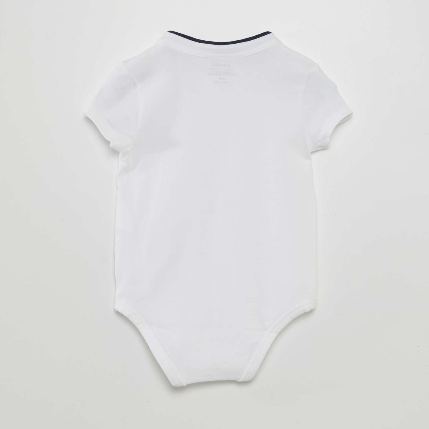 Body col mao en jersey Blanc