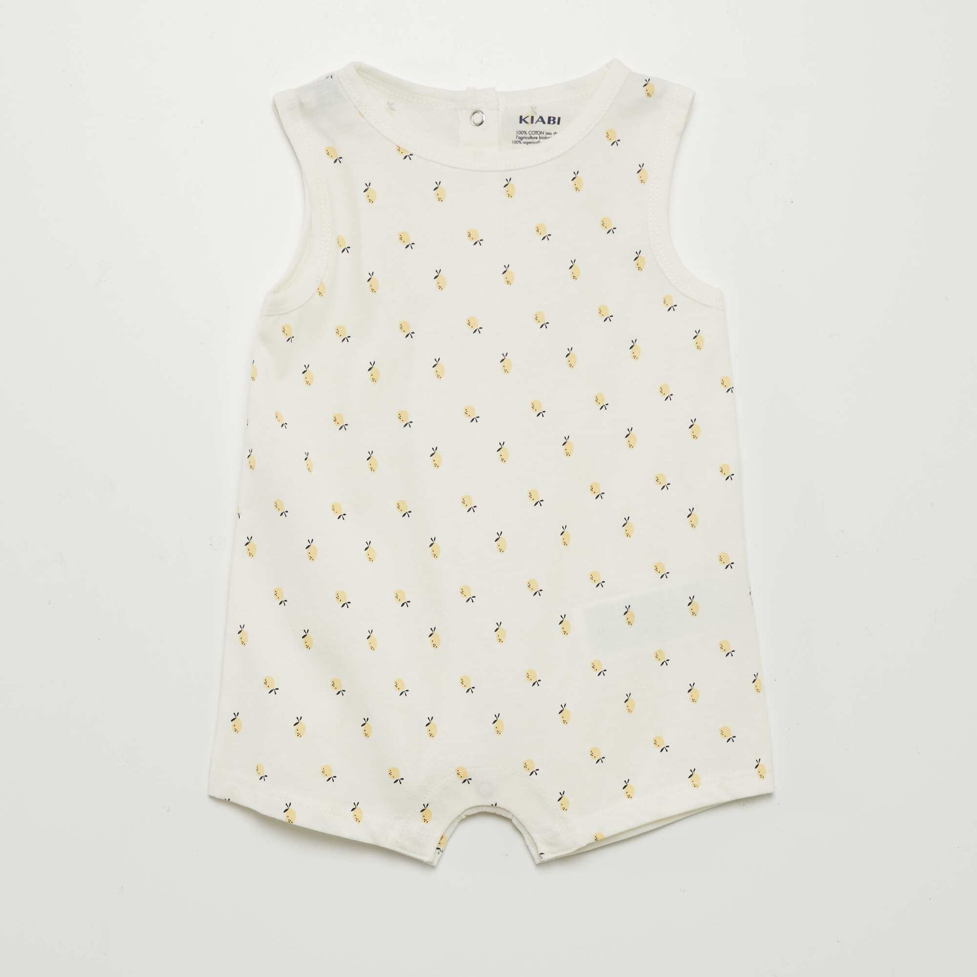 Lot de 2 barboteuses courtes Blanc