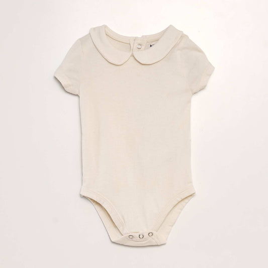 Body   col claudine en coton Beige