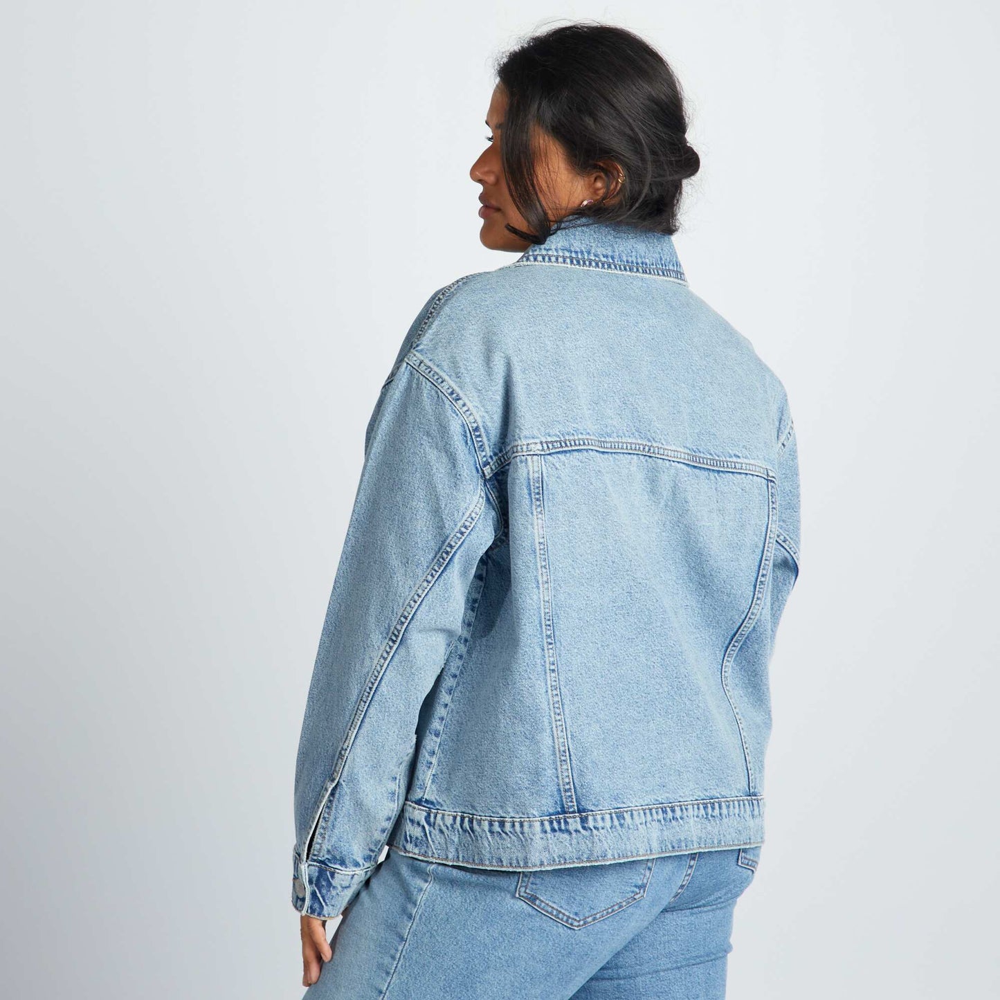 Veste en denim coupe rétro Triple stone